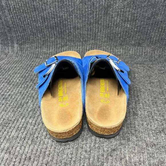 Birkenstock Arizona Blue Suede Sandals Women’s Size 39 / US 8 - Picture 4 of 7
